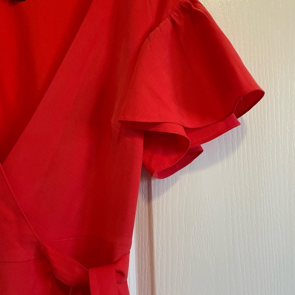 Club Monaco | Wrap Dress Red colour size 4 brand new_Tag Removed - Picture 4 of 11